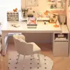 Escritorio retráctil estilo crema para computadora de escritorio con cajones mesa de estudio para estudiantes mesa de escritura escritorio de dormitorio oficina uso doméstico