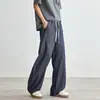 2026 Jeans Nuevos para Hombre de Corte Curvo en Mezclilla Cruda, Marca de Moda, Pantalones Geniales Estilo Americano, Pantalones Casuales, Pantalones de Pierna Ancha para Hombre