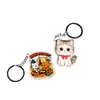 Figura de Estrella de Anime Pareja Colorida de Epoxi Adorno de Exhibición de Doble Cara Personalización Llavero Acrílico Bidimensional