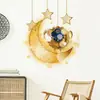 Pegatinas de Pared para Eid Al-Adha de Oriente Medio Transfronterizas, Pegatinas Decorativas de Pared Autoadhesivas, Calcomanías Impermeables y Removibles, Entrega Directa de Fábrica