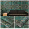 Papel Tapiz de Pared de Fondo para el Hogar Bohemio con Patrón Retro Pegatina de Pared Autoadhesiva Pegatina Impermeable a Prueba de Humedad Papel Tapiz de Decoración para Renovación