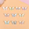 Super flash mariposa colorida moca Red Net Diamante nuevo taladro de uñas de cristal decoración de uñas metálica tridimensional venta al por mayor