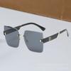 Ventas Directas de Fábrica Nuevas Gafas de Sol de Moda Gafas de Sol Degradadas Anti-UV Gafas de Sol sin Montura de Moda para Mujer Gafas de Sol