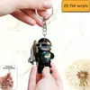 Novo Pingente de Carro Pingente de Mochila Pingente Acrílico para Retrovisor Pingente de Chaveiro Figura de Foguete Espacial Transfronteiriço