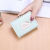 Billetera Estilo Coreano para Mujer de Nuevo Estilo, Billetera Corta Simple y de Moda para Estudiantes para Mujer, Portatarjetas, Pinza para Billetes, Billetera para Monedas, 70% de descuento