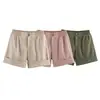 Roupas femininas europeias e americanas transfronteiriças, shorts casuais da moda sexy com barra dobrada, campeões de vendas do AliExpress