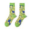 Calcetines de algodón para hombre, de talla grande, con diseño de animación de las cuatro estaciones, de estilo europeo y americano, para mujer Simpson, de Amazon, fabricantes de comercio exterior al por mayor.