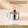 Tigela para cozinhar ovos em aço inoxidável 316L com tampa, tigela de sopa doméstica para bebês, panela de ensopado, tigela para comida de bebê, tigela para cozinhar no vapor, tigela infantil