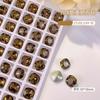 Maillard K9 fundo pontudo joia de unha de diamante coração super brilhante rocha doce diamante de formato especial Marrom marrom decoração de unha