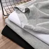 Outono e Inverno gola alta estilo coreano algodão masculino gola média moderno top masculino manga longa camiseta básica T-shirt preto puro