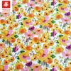 Tela estampada de algodón de verano, colorida, estilo pastoral, ropa para niños, vestido, ropa de muñecas y bolsos, tela en stock, venta al por mayor