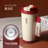 Copo Isolado com Canudo Estilo Americano Aço Inoxidável 316 Copo de Água com Canudo Duplo Fashion 500ML Copo de Café Logo Personalizável