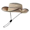 Nuevo Sombrero de Senderismo para Hombre al Aire Libre, Sombrero de Pescador con Visera para Mujer, Sombrero de Sol de Ala Ancha, Sombrero de Sol Anti-UV, Plegable