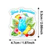 Novo Conjunto de 50 Adesivos de Coquetéis de Verão, Pacote de Adesivos de Grafite de Bebidas Frescos e Simples Feitos à Mão para Decoração de Diário e Caderno