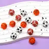 Deportes Populares Transfronterizos de Pelota de Goma Balón de Fútbol con Cuentas Tendencia Personalizada Bolígrafo de Cuentas DIY Cadena para Teléfono Accesorio