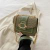 Bolsa Mensageiro Fashionável Linda Bolsa Quadrada Pequena Estilo Coreano Design Nicho Francês Bolsa Feminina 2024 Nova Bolsa de Ombro com Corrente Fashionável