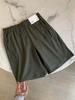 ¡Estilo Japonés! 2025 Shorts Deportivos Casuales de Cinco Puntos Rectos para Hombre, Elásticos, de Secado Rápido, que Absorben el Sudor, con Cintura Elástica