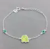 Plata de ley S925 nuevo esmalte de gota lindo brazalete de dibujos animados brazalete para chica estudiante ventas directas de fábrica de joyería de plata transfronteriza