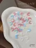 Nuevas Decoraciones de Arte de Uñas de Encaje Suave Estilo Francés, Adorno de Encaje Colorido Mixto para Uñas, Decoraciones Dulces y Versátiles al por Mayor