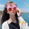 Chapéu de aniversário de vara torcida para menina, tiara de vara torcida, adorno de cabeça de aniversário, adereços de foto, trançado vermelho francês