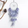 Nuevo Atrapasueños Estilo Indio Carrillón de Viento con Plumas Adorno Colgante Colgante de Habitación Regalo Creativo Decoración Americana Soñadora
