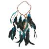 Cinturón de Plumas Tribales Africanas para el Cabello Estilo Étnico Bohemio Accesorios Primitivos para el Cabello Accesorios para Actuación Utilería Joyería Transfronteriza