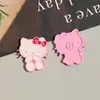 Versão Coreana Desenho Animado Fofo Gato Kt Liga Gota de Óleo Gatinho Acessórios de Joia Brincos DIY Material para Brinco Feminino