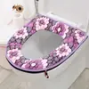 Funda de Inodoro Doméstica con Cremallera Otoño e Invierno Cojín para Tapa de Inodoro Anillo de Inodoro Engrosado Felpa Doméstica Cuatro Estaciones