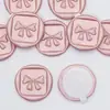 Etiquetas de Sello de Cera con Lazo al por Mayor en Stock para Decoración de Bodas, Invitaciones de Sobres, Pegatinas de Sello de Cera en Relieve