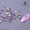 Nuevo mini diamante de 3 mm para manicura, de color amor, plano, de forma especial, con base dorada, para manicura, joyería, para pegar en las uñas, de cristal con diamantes.