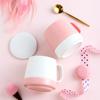 Taza de cerámica sencilla de estilo europeo con tapa, moderna y creativa, perfumada para té, café mate, regalo para oficina y hogar, venta al por mayor