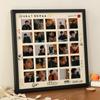 Creative Multi-Palace Lattice Photo Frame Wall-Hanging Jiugong Lattice Papelão Photo Frame Casal de Crianças DIY Graffiti Solid Wood Photo Frame Set Table