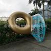 Suministro de fábrica PVC grueso inflable Diamante anillo de natación anillo de diamante inflable anillo de natación agua inflable fila flotante anillo de natación