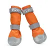 Zapatos Cruzados para Perros Impermeables Botas de Lluvia para Perros Medianos y Grandes Antideslizantes Resistentes al Desgaste para Exteriores de Tubo Alto Cubrepatas para Mascotas que No se Caen