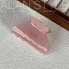 Pinza de garra de acetato estilo coreano Alan, tamaño mediano clásico, para peinados semi-recogidos, accesorio para el cabello tipo pinza de tiburón elegante y exquisito para la parte trasera de la cabeza