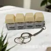 Várias Cores, Sem Luzes, Teclado Quatro-em-Um Chaveiro Aliviador de Estresse, Pingente de Mochila, Brinquedo Aliviador de Estresse