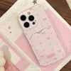 Funda resistente a huellas dactilares con lazo de rosa rosa para Apple 16, funda protectora con tarjetero floral para iPhone 17 Pro Max