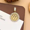 Colgante de Moda Transfronterizo con Circonita Microincrustada, Colgante de Collar Geométrico en Forma de Corazón Chapado en Cobre Dorado, Accesorio de Cadena de Clavícula Simple para Mujer