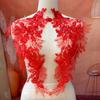 Aplique Floral Bordado Colorido para Decoração de Peito em Vestidos de Noiva, Vestidos de Festa, Acessórios de Roupa e Adornos