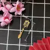Novia China Boda Hecho a Mano DIY Accesorios Antiguo Tuan Xi Fan Decoración Colgante de Taza de Té Material de Borla Xi Zi