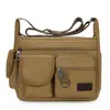 Nova Bolsa de Ferramentas Bolsa de Proteção do Trabalho Resistente ao Desgaste Canteiro de Obras Bolsa de Ombro Único Transversal Grande Capacidade Bolsa de Lona de Viagem Atacado de Comércio Exterior