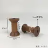 Carrete de Madera Maciza Vintage para Uso Doméstico, Carrete de Madera Nostálgico, Accesorio Hecho a Mano, Rueda Enrolladora de Hilo, Herramienta de Almacenamiento y Organización para Punto de Cruz