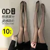Meias de Seda Pretas para Mulheres, Estilo Verão, Anti-Puxões, Antiderrapantes, Meia-Calça Fina Preta Sexy, Atacado