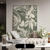 Pintura Decorativa Silenciosa para Sala de Estar Estilo Chinês e Antigo Murais de Parede de Fundo para Sofá com Flores Francesas Pintura de Parede para Corredor de Hall de Arte Moderno Simples