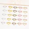 Atacado do Fabricante Joias de Liga Pingente Coração Vazado Pingente de Furo Duplo Colar Pulseira Joias DIY Acessórios Mais Vendidos