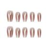 Ciruela Ojo de Gato Francés Manicura Elegante de Alta Calidad Estilo Femenino Estilo Hermana Real Manicura Aclaradora Estilo Corto 30-t Manicura Portátil