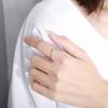 Anillo de plata de ley S925 Damila de doce constelaciones para mujer, moda coreana, circonita, anillo abierto, accesorios, fabricante, en stock