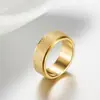 Anillo giratorio de acero inoxidable esmerilado de 4/6/8 mm, un artículo popular en Amazon para ventas transfronterizas, venta al por mayor de anillos giratorios de acero de titanio para aliviar el estrés