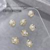 Nova Série Oceano Arte para Unhas Joias de Liga de Zinco Árvore de Coco Diamante Concha Pérola Estrela do Mar Laço Decoração para Unhas