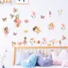 Adesivo de Parede de Fada Flor Borboleta Fofa Desenho Animado Conto de Fadas Quarto de Crianças Quarto de Dormir Jardim de Infância Adesivo de Decoração Br93690
